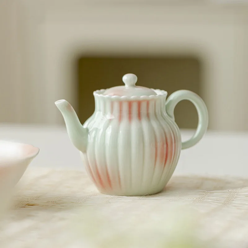 

150ml Grapefruit Jasmine Ceramic Teapot Chrysanthemum Petal Pot Tea Maker Ball Hole Filter Kettle Chinese Tea Set Decoration