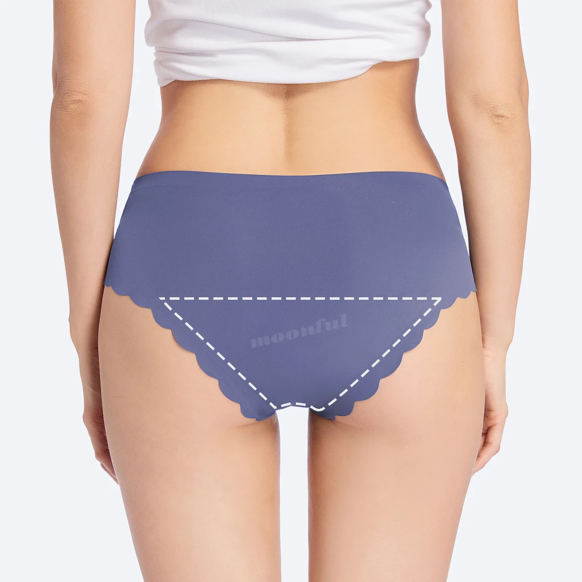 Culotte menstruelle sans couture pour femme, sous-vêtement absorbant,culottes menstruelles femme flux abondant, taille basse culotte regles