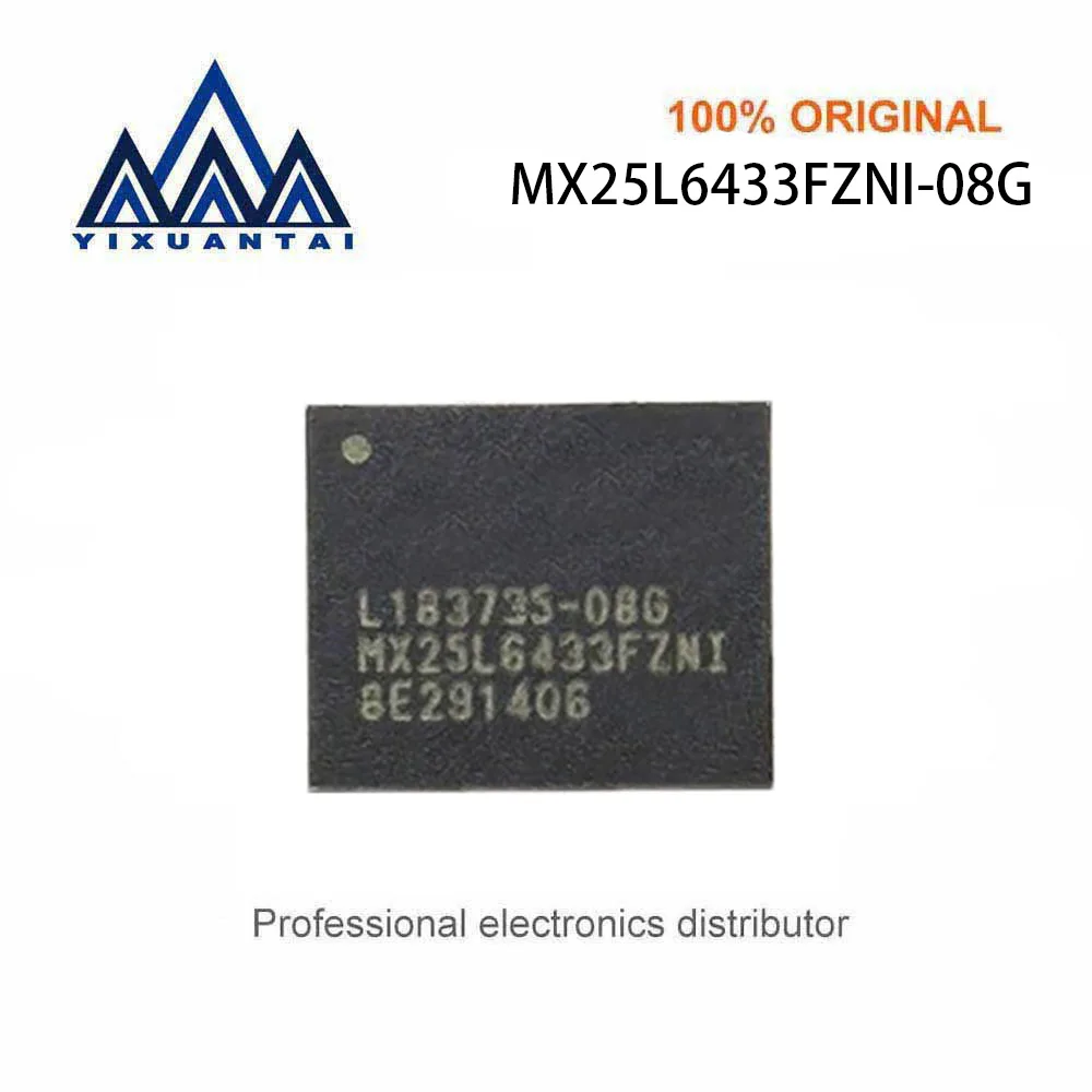 10pcs/Lot  MX25L6433FZNI-08G   MX25L6433FZNI   NOR Flash Serial NOR 3V 64Mbit x4 I/O WSON-8 6x5mm  New