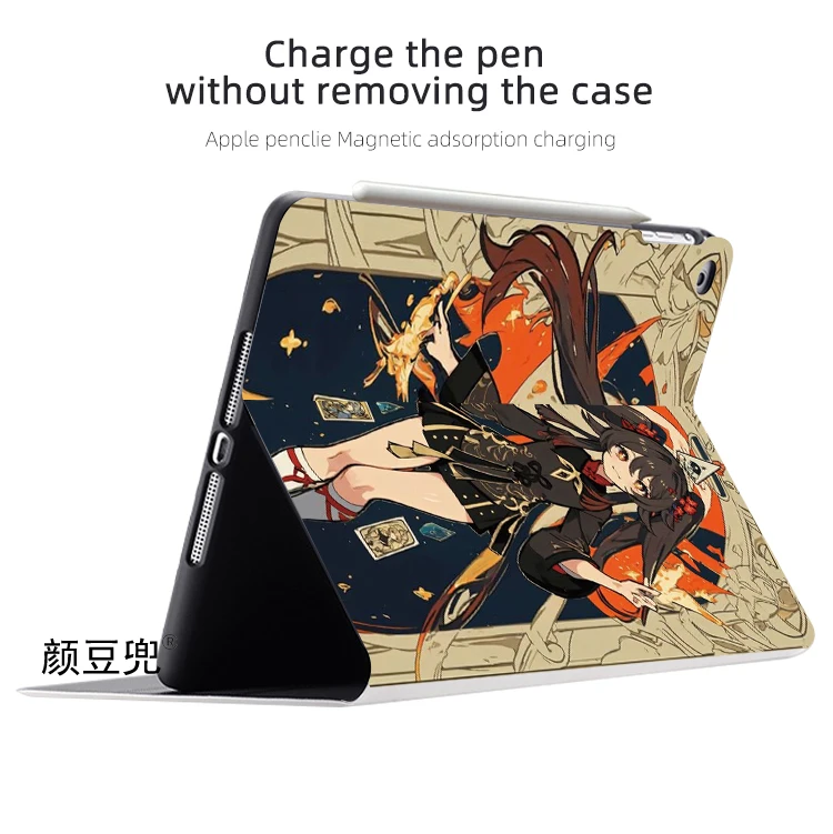 Hutao Anime Genshin Impact For iPad Air 4 5 6 Mini 5 6 Case Luxury Silicone For Pro 13 12.9 11 10.5 inch For iPad 10th 9th Case