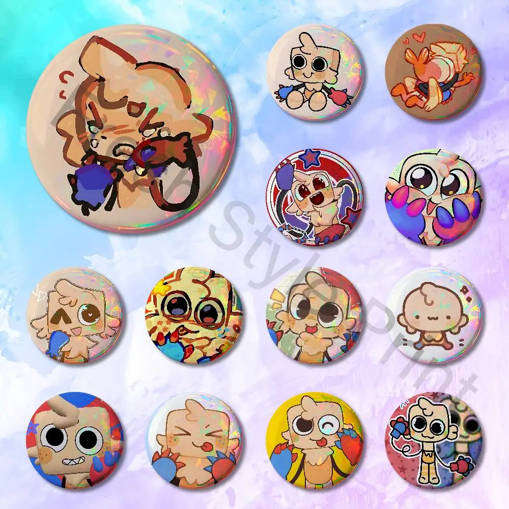 

D-Dandys W-WorldS G-Goob Enamel Pin Tinplate Round Brooch Cosplay Nijigen Otaku Culture Badges 58mm 44mm 32mm 75mm 25mm