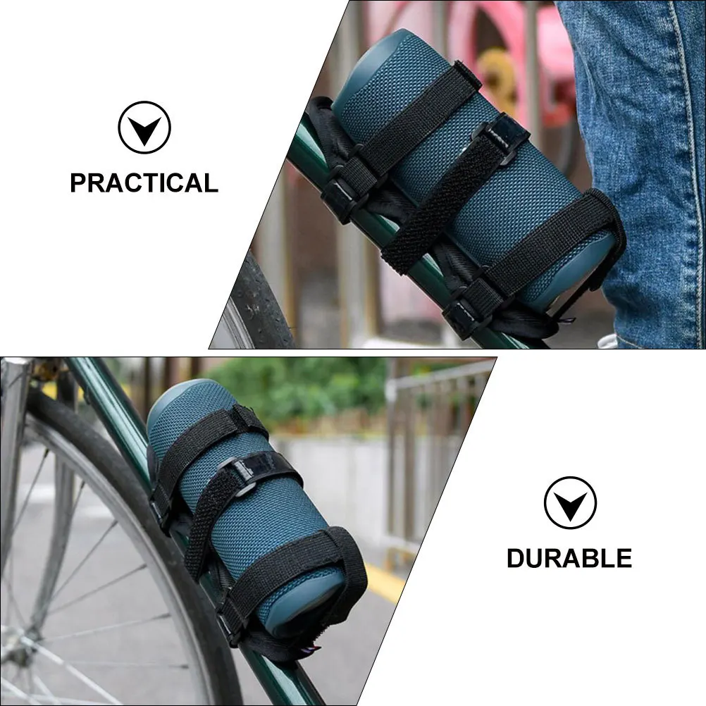 Bike Speaker Mount High-Class Plastic Nylon Wear Resistant Adjustable Strap Convenient Multi Function Bike Bottle Holder Outdoor