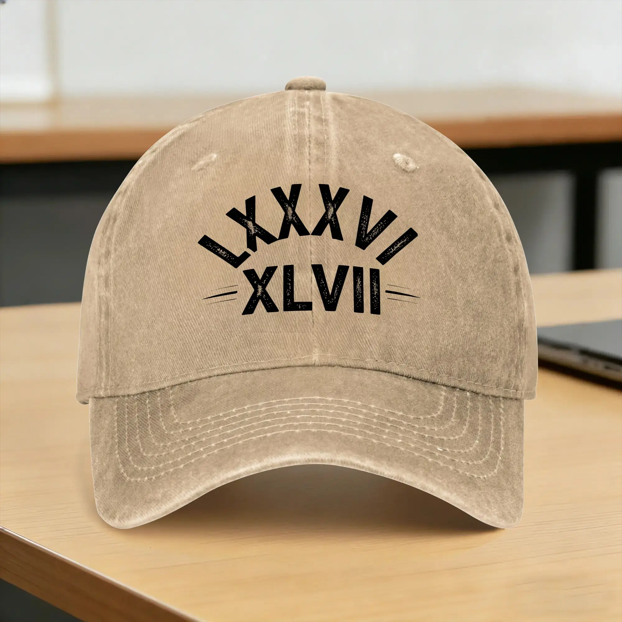 86 47 Roman Numerals LXXXVI XLVII 8647 Baseball Cap Sun  Hunting Camping Trucker Hat Women Men Fashion Print Baseball Caps