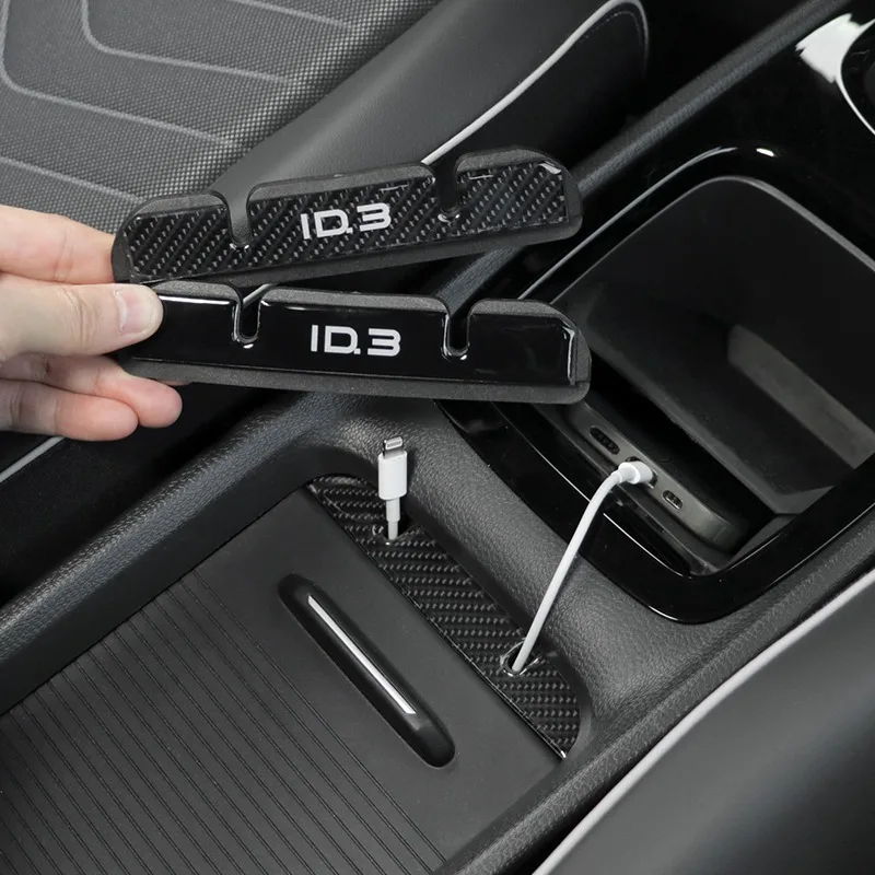 For Volkswagen VW ID.3 Central Console Charging Cable USB Hub Organizer Docking Station Decoration Accessories