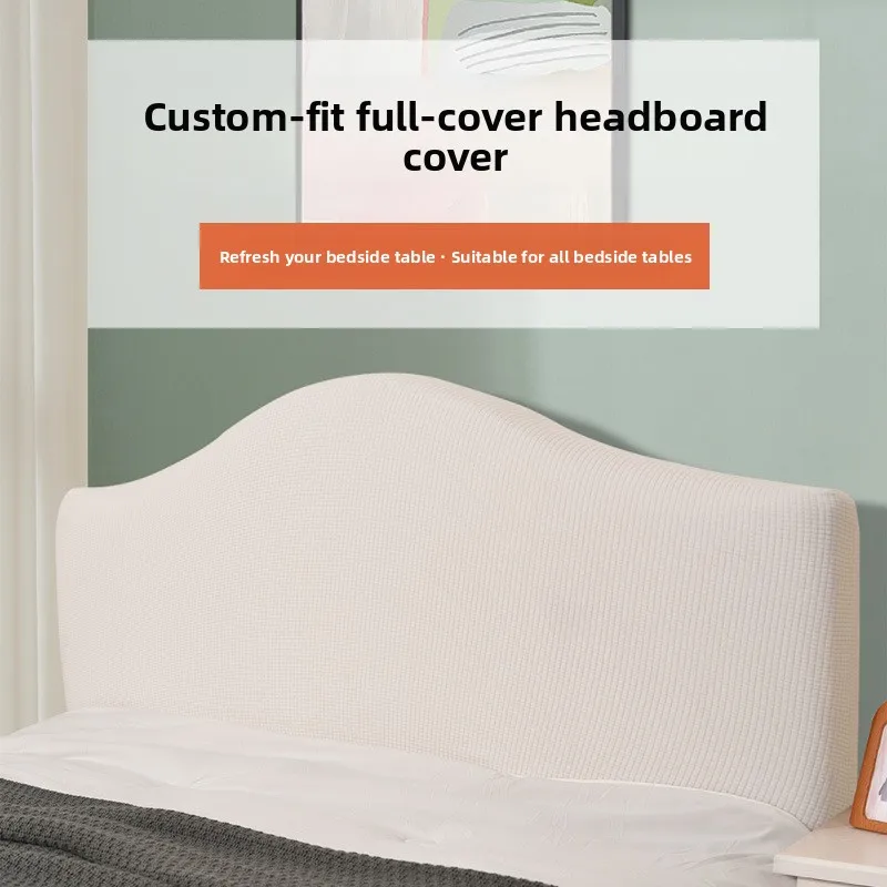 All-Season Elastic Full-Coverage Bedside Curtain Dustproof Nordic Universal Odd-Shaped Pillowcase Cover for Students Dormitory