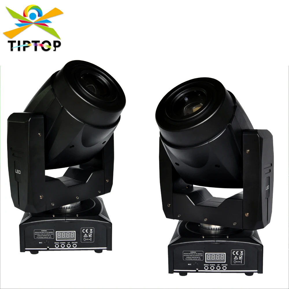 TIPTOP 60W Led Moving Head Light Spot/Pattern Rotation Gobo Wheel/Gobo Wheel Mini Size LCD Display 3 Face Prism