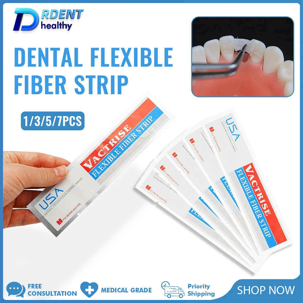 Dental Flexible Fiber Strip Fiber Splint Glass Loose Tooth Band Retainer Light Cure Bonding  Dentistry Material