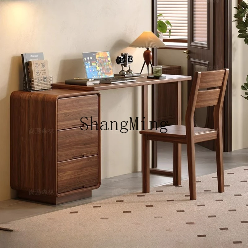 

SM new desk solid wood rectangular writing desk home study office computer desk