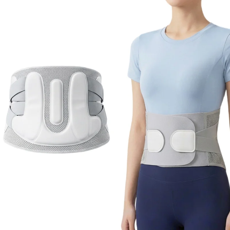Lumbar Back Brace with Bionic Support Adjustable Lumbar Support Pad Breathable Waist Support Belt for Lower Back Pain Relief