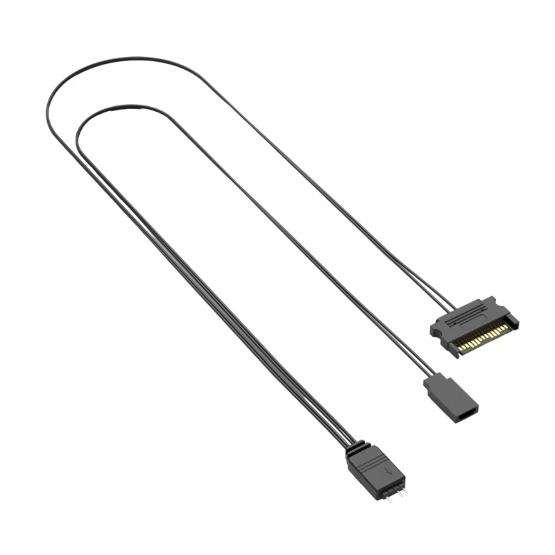 ARGB 5V 3Pin 연장 케이블 어댑터 냉각 팬 허브 스플리터 마더보드용 커넥터