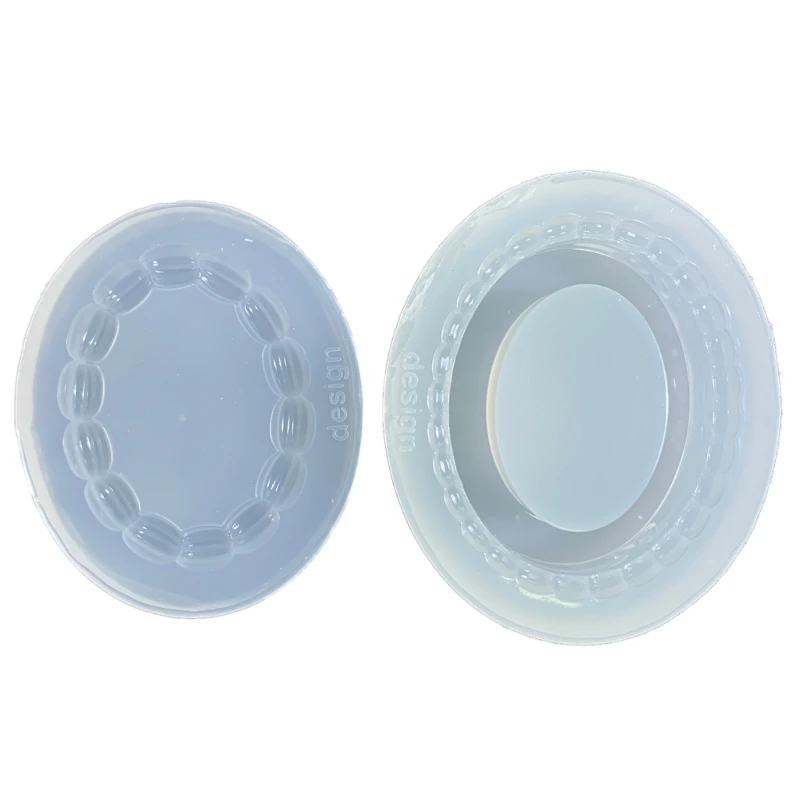 

Oval Border Silicone Mold Fondant Mould Cake Decorating Tools Chocolate Gumpaste Mold Sugarcraft for Wedding Birthday 37JB