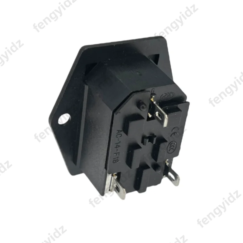 IEC320 C14 مقبس التيار المتردد الكهربائي 3 دبوس الأحمر LED 250 فولت الروك التبديل 10A الصمامات أنثى ذكر مدخل موصل قابس جزءا لا يتجزأ من المقبس جبل