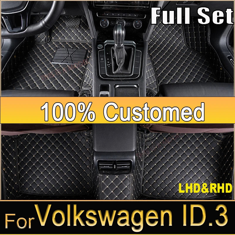 

Car Mats For VW Volkswagen ID.3 ID3 ID 3 2019 2020 2021 2022 Protective Pad Floor Mats Carpets Leather Mat Car Accessories 2020