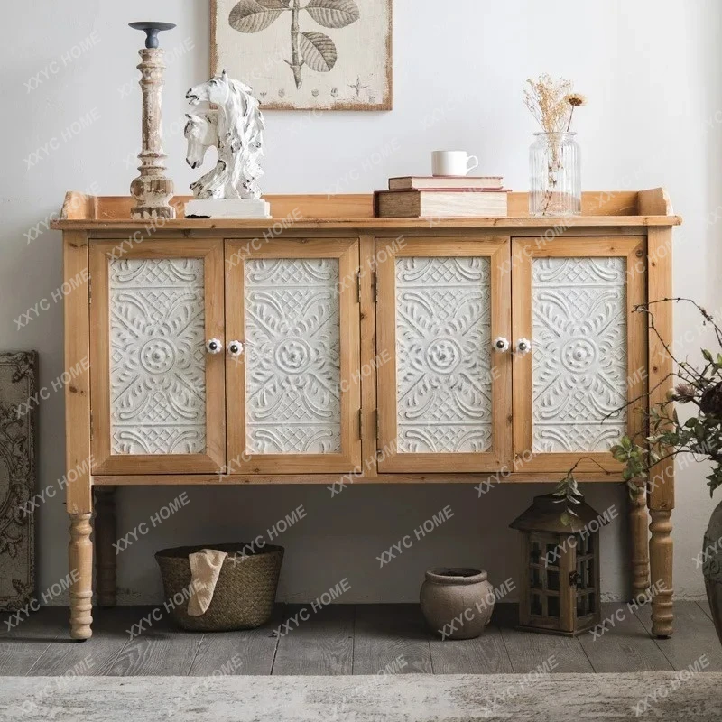 

M Home entrance cabinet country retro cabinet living room against the wall