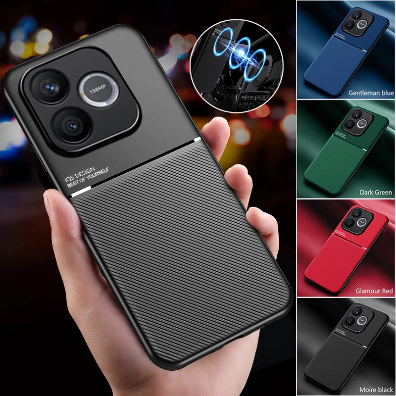 EUCAGR Luxus stoßfeste Handyhülle für Honor 600 Lite/Honor 600 Lite, magnetische Schale, Rückseite für Honor600Lite