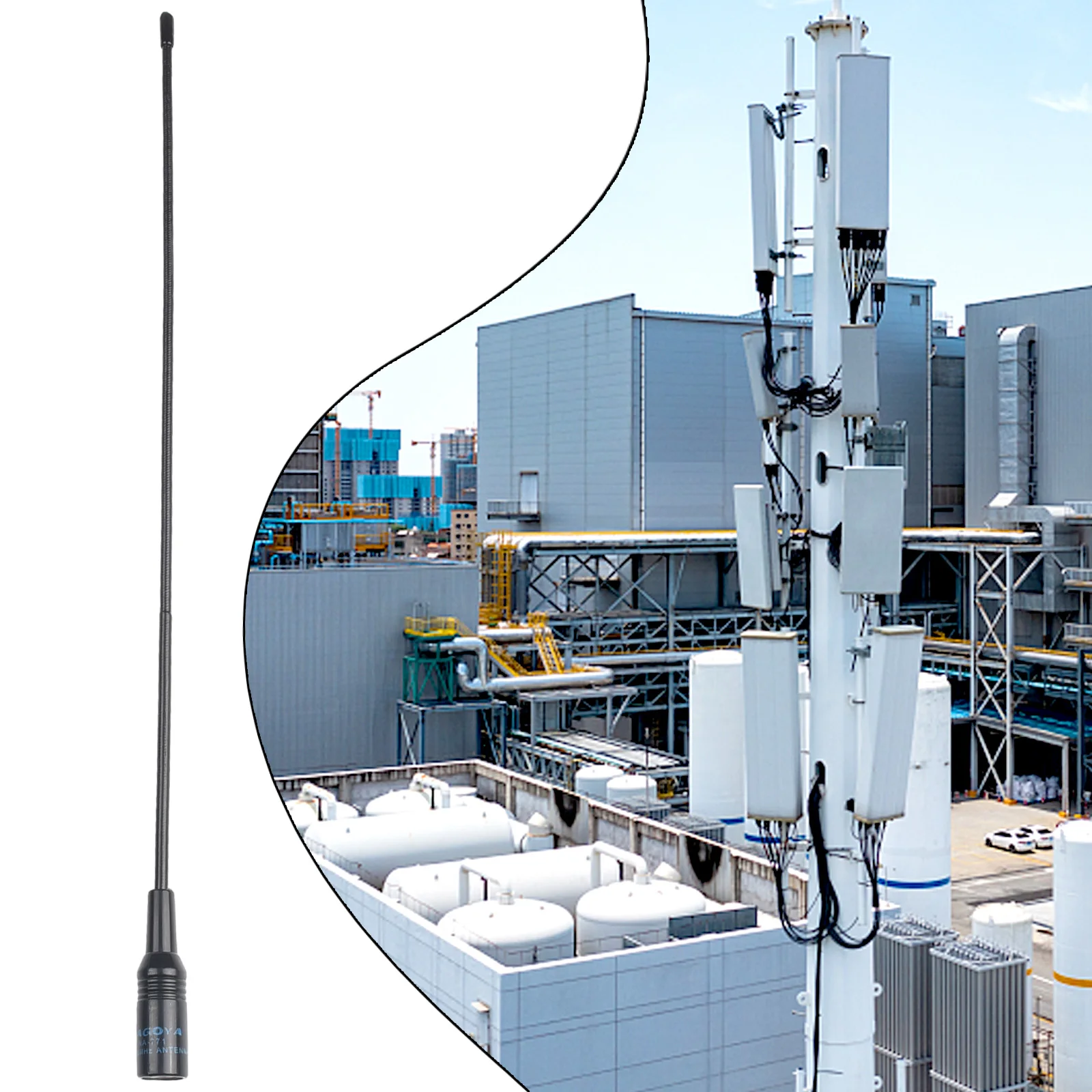 Praktyczna antena antena radiowa zastępuje zamiennik SMA-Male 144/430 MHz 144MHz 430 MHz dwuzakresowy dla NA-771 YAESU NAGOYA