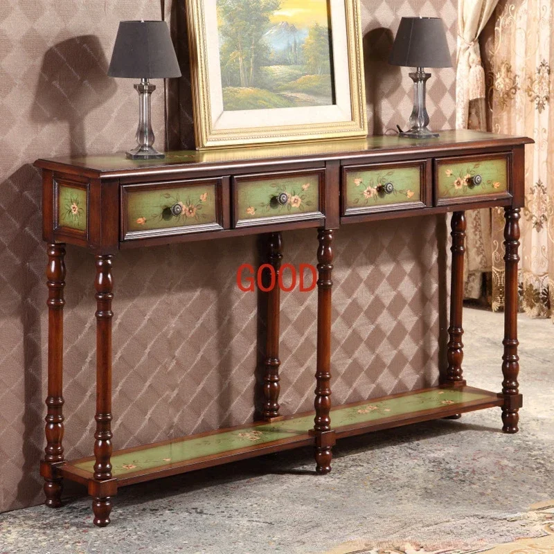 Living Room Furniture Corridor Aisle Console Tables Painted Screen Hallway