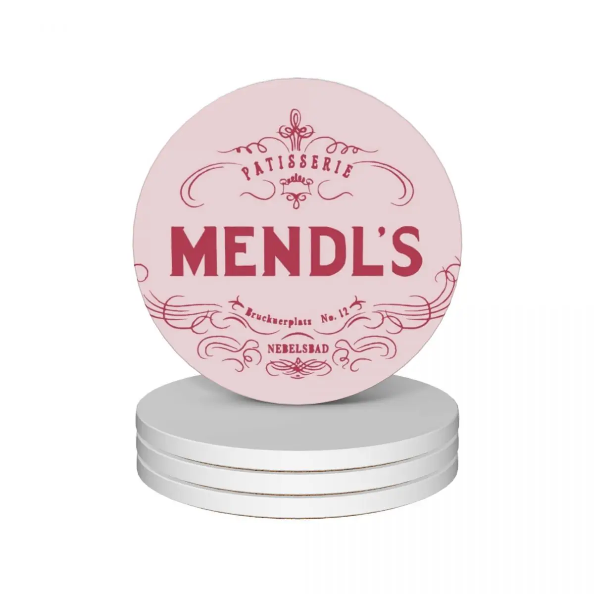

Mendl's Patisserie Ceramic Coasters (Set of 4) cute kitchen ceramic set drinks tea cup holder Coasters