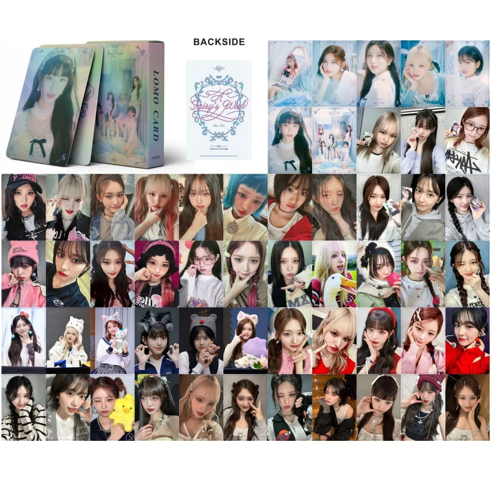 XIURAN 55Pcs/Box IVE  Mini Album Photocard KPOP Lomo Card (READY STOCK)