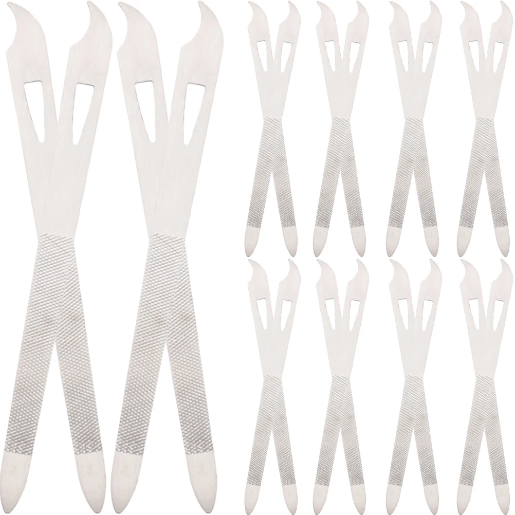 

20pcs Nail Files Manicure Tools Metal Filing Salon Use Travel Size Portable Set Manicure Tool Files Household Care