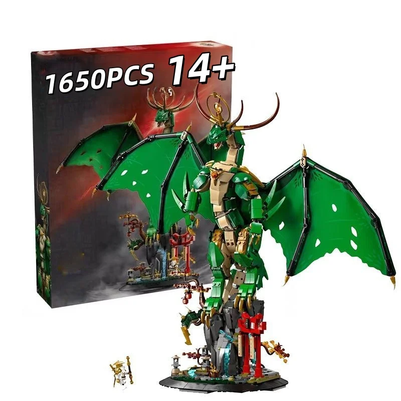 

Новинка 2025: Конструктор «Дракон-хранитель» 71846, Механическая модель персонажа, Кирпичики для декора рабочего стола, Игрушки для самостоятельной сборки, Подарки для детей