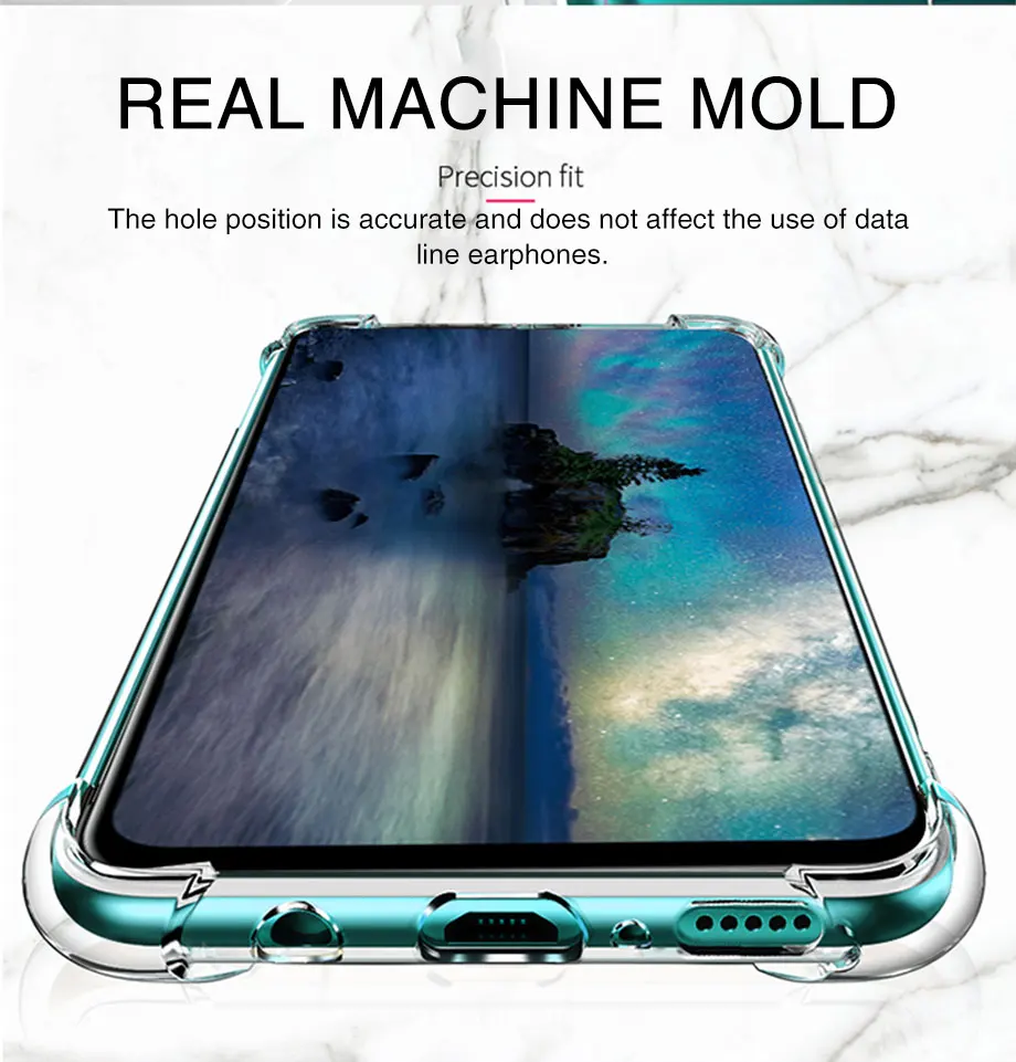 Airbag Dicke stoßfeste TPU-klare Hülle für Xiaomi Redmi Note 9 9s Note9 Pro Silikon transparente Soft Cover Cases – Detail 10