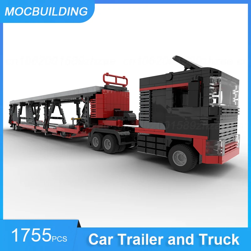 

MOC Building Blocks Car Trailer and Truck Model Transportation DIY Assemble Bricks DIY Assemble Bricks Xmas Toys Gifts 1755PCS