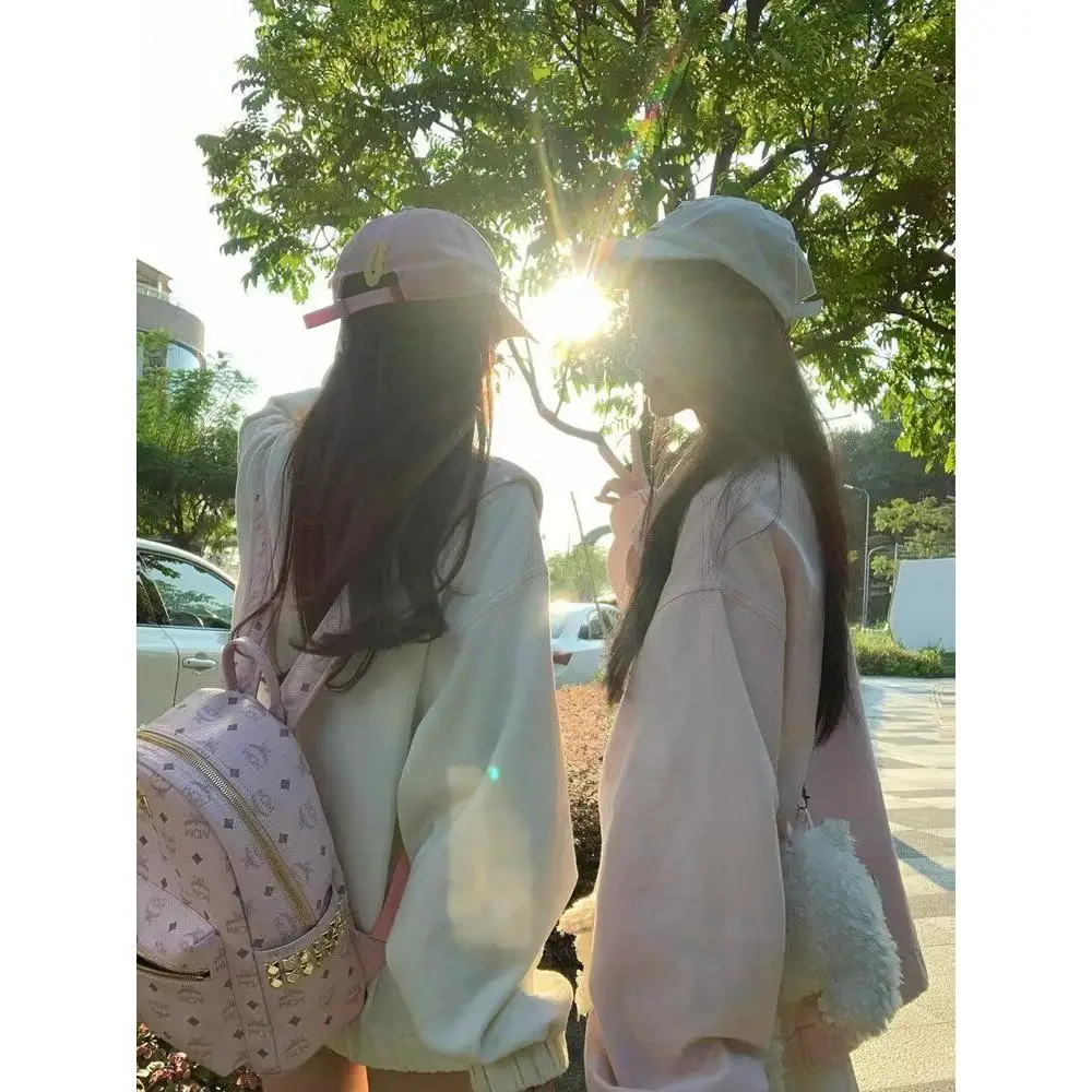 

Pink Floral Print Button up Loose Denim Jaet Women's Autumn Design Loose Fit Versatile Jaet New Sle