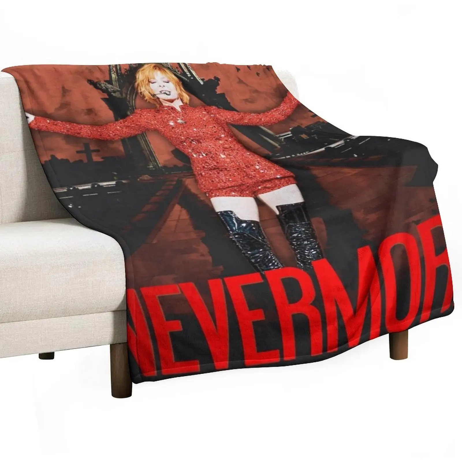 

Mylene Farmer Nevermore Poster 2024 Throw Blanket Heavy Plaid Moving for sofa Blankets