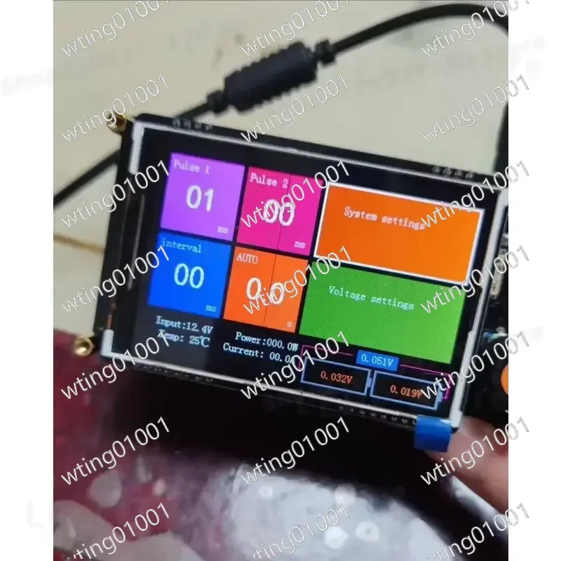 for 7Y320 Portable Battery Pack Joining Machine with Digital Display Interface DIY Lithium Cell Assembly Tool Set for 18650
