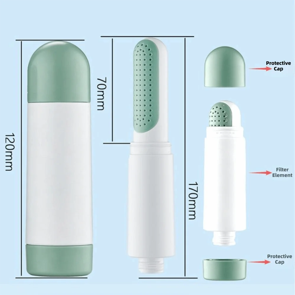 With Filter Travel Shower Head Telescopic High Pressure Boosting High Pressure Shower Nozzle Universal Connection