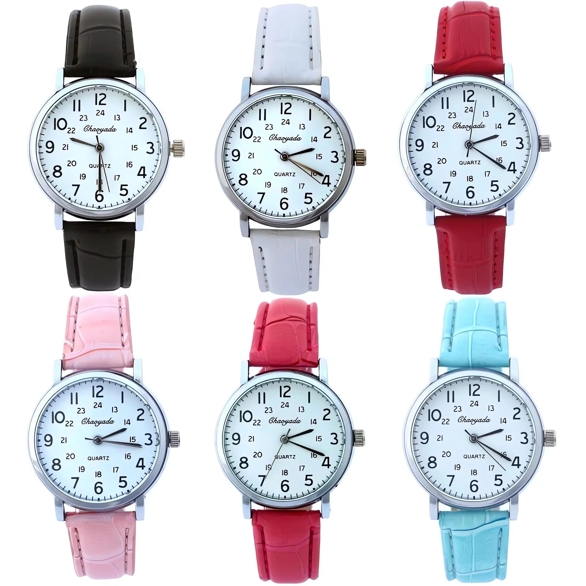 

Женские модные кожаные часы Аналоговые кварцевые наручные часы