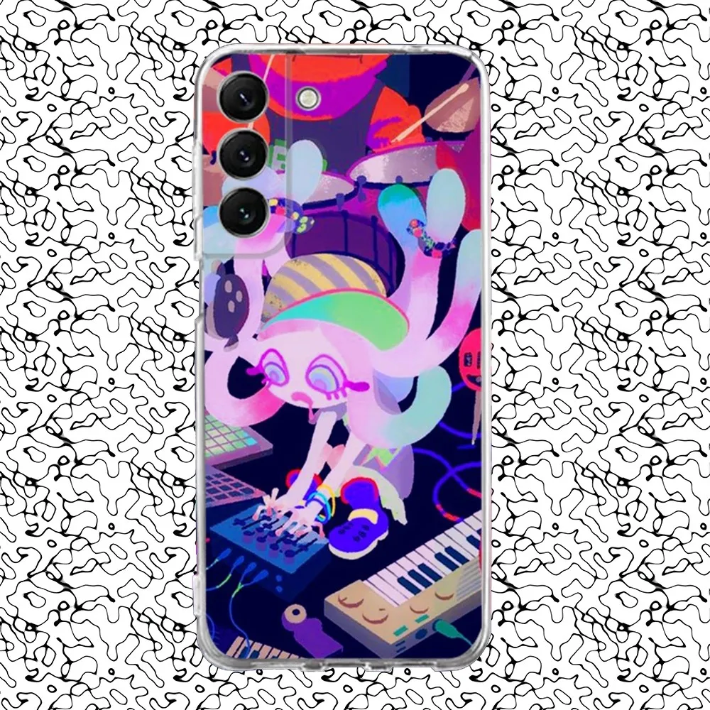 Game S-Splatoon Phone Case Silicone For Samsung S30,S23,21,22,20 Ultra,S20 FE lite,S10,9,PIus Note20ultra Cover Clear