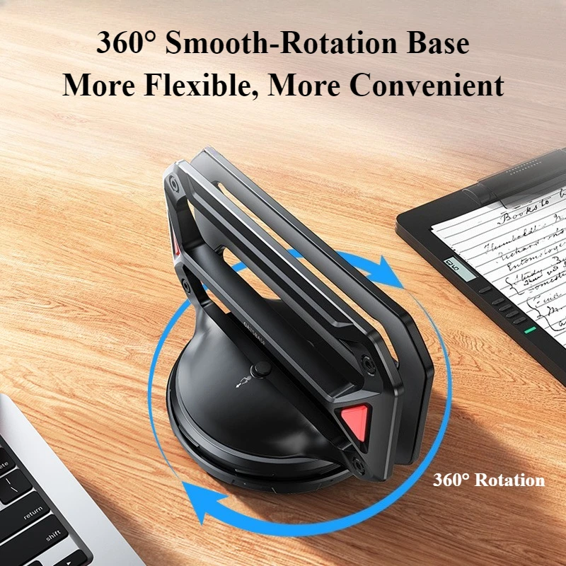 Oatsbasf 360° Rotatable Vertical Laptop Stand Holder Heat Dissipation Non-slip Silicone for MacBook iPad Tablet Gravity Holder