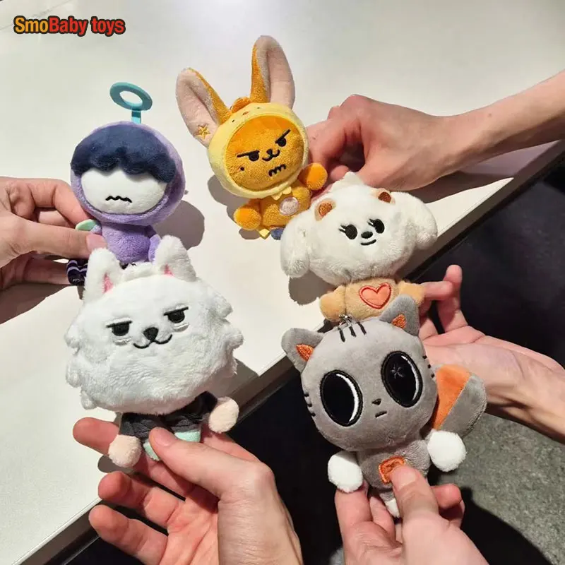 Kpop TXT boneka mewah lucu Soobin Beomgyu PPULBATU sama mewah gantungan kunci Tutu Bar dua batang boneka gantungan kunci cincin mewah liontin tas