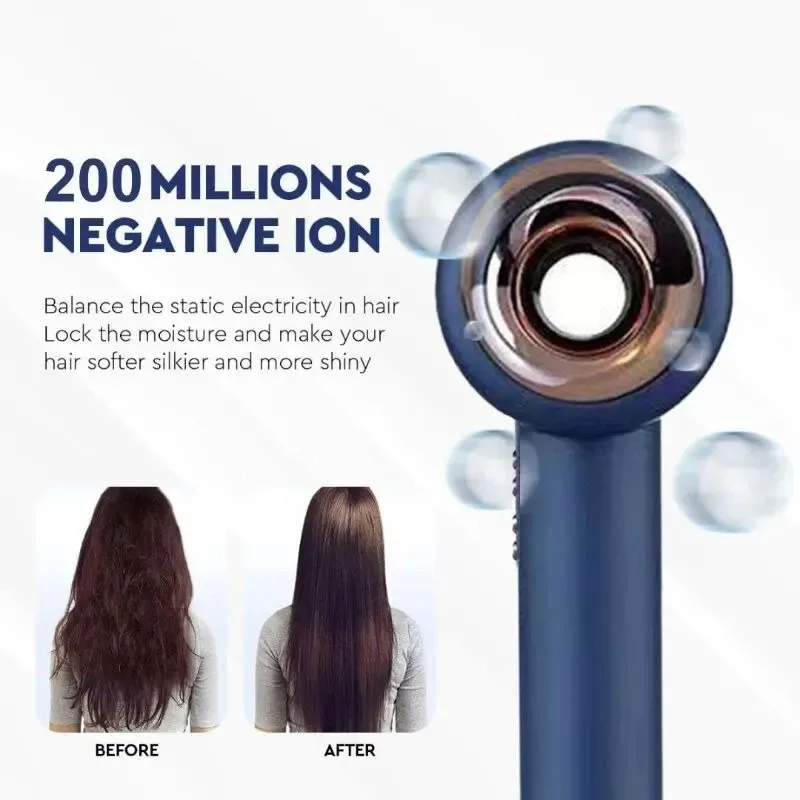 1600W Powerful Leafless Hair Dryers Professional Blow Dryer Negative Ions Blow Hair Dryer With Salon Style 11000RPM Barber