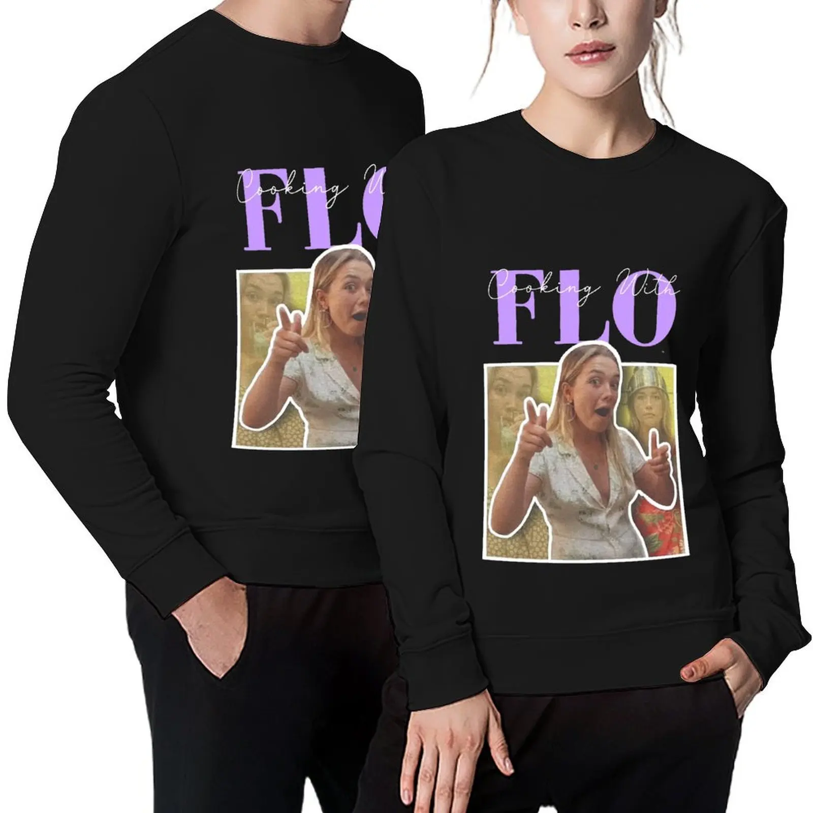 

Cooking with flo Pullover mens designer clothes aesthetic clothing men's sweat-shirt tracksuits aesthetic sweatshirts