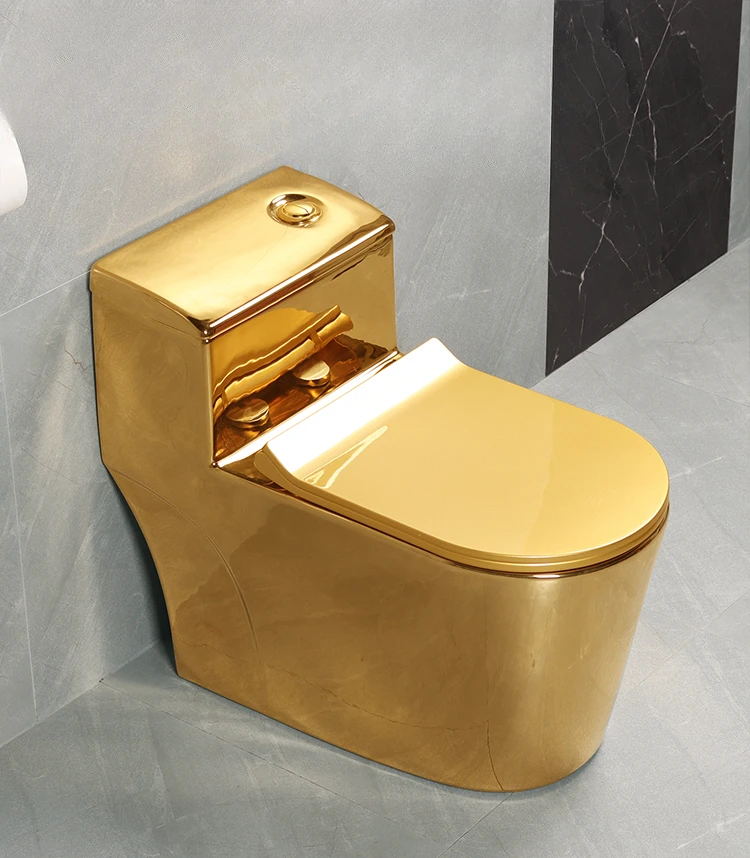 Art Gold Toilet, Water Closet, Odor Proof Toilet, Spray Connected Household Use