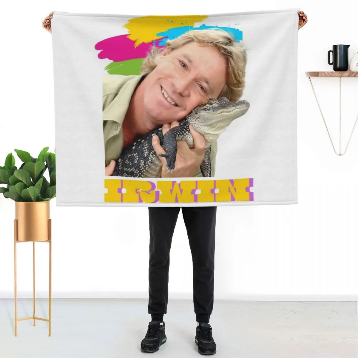 

THE GREAT STEVE IRWIN Throw Blanket Cozy Throw Blanket for Bed Sofa Chair