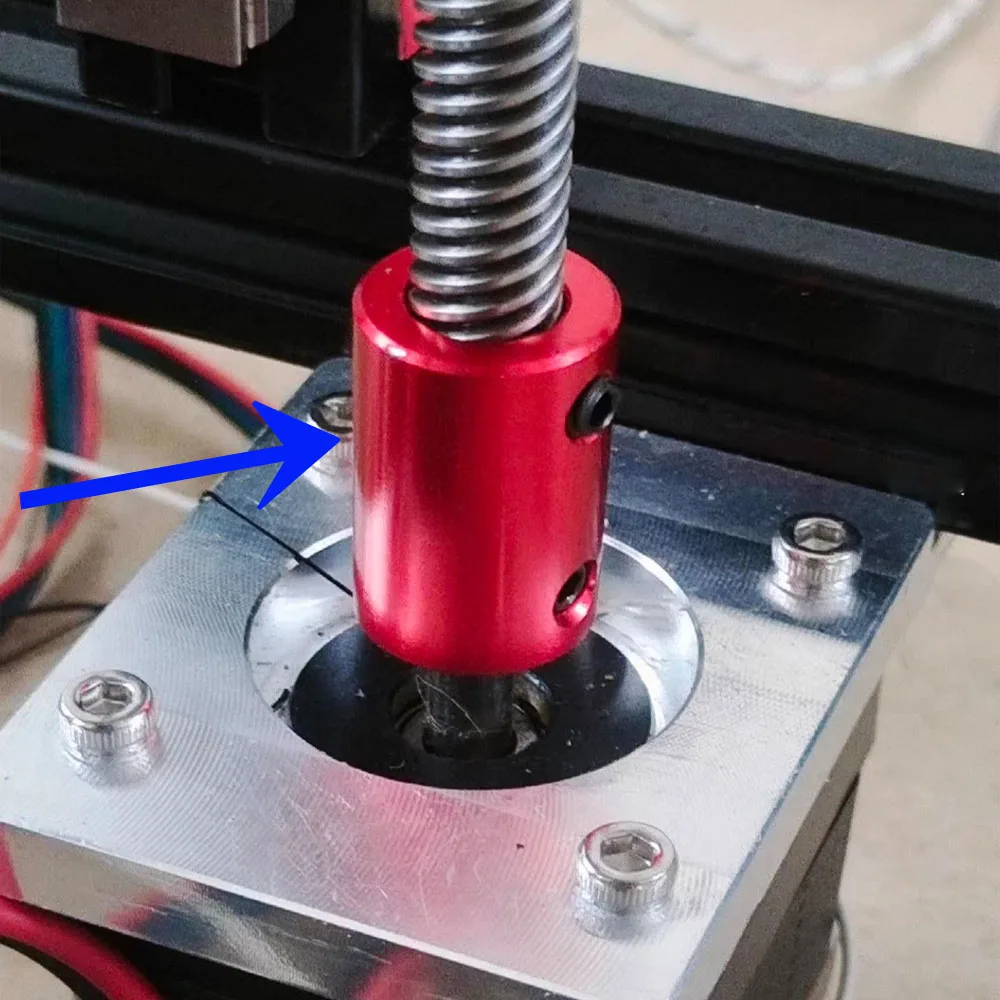 1Pcs Red Rigid Coupling Set Screw D14xL25/D12xL20/D16xL25 Aluminum Alloy,Shaft Coupler Connector,Motor Accessories