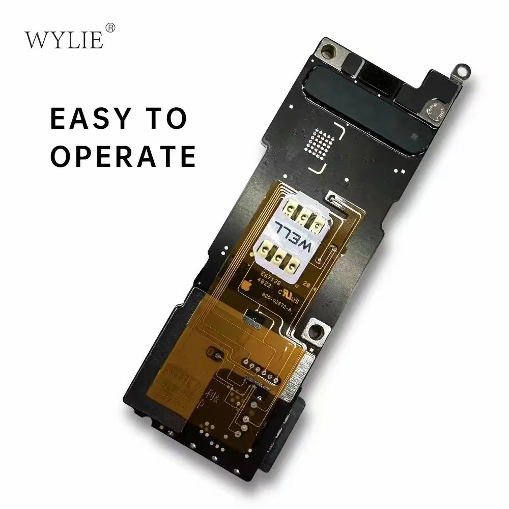 WYLIE 5pc Single To Dual Built-in Cable for iPhone 14pro 16 15 14 pro max Esim to Dual SIM No Need Separate Hide Card Stickers