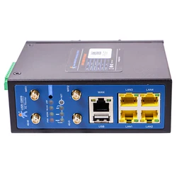 Enrutador VPN móvil Industrial USR-G809-EAU, 4G, LTE, Ethernet DI/DO, puerto serie R232/RS485 con antena de enchufe