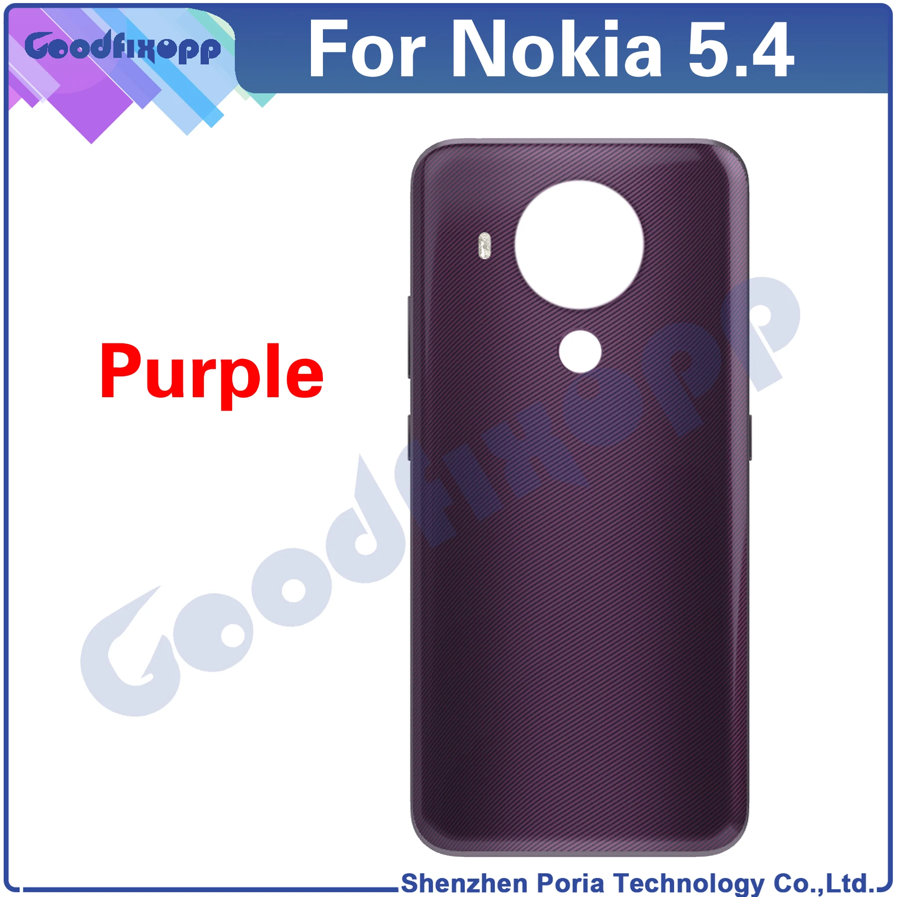 Funda para Nokia 5,4 TA-1333 TA-1340 TA-1337 TA-1328 TA-1325, cubierta trasera de batería, carcasa de puerta, cubierta trasera de repuesto