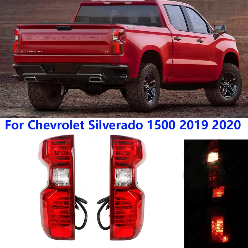 

LED Tail Light For Chevrolet Silverado 1500 2019 2020 Pair Left+Right Side Rear Lamp Position Light Car accessories