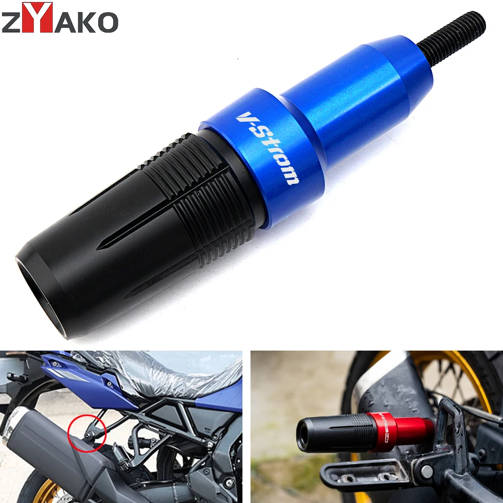 

Для Suzuki V-Strom 650 VStrom 650 1000 1050 XT 250 DL650 VStrom 800DE мотоциклетный слайдер выхлопной системы с ЧПУ, защита от падения