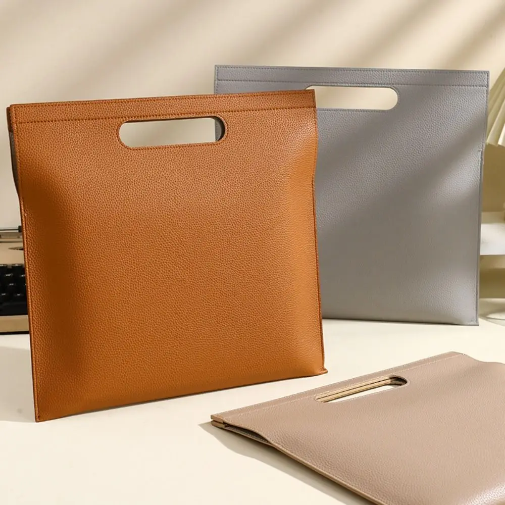 

Document Organizer Heavy Leather Pouch Paper Organizer Large Capacity File Folders Pouch Storage Bag Archive Folder
