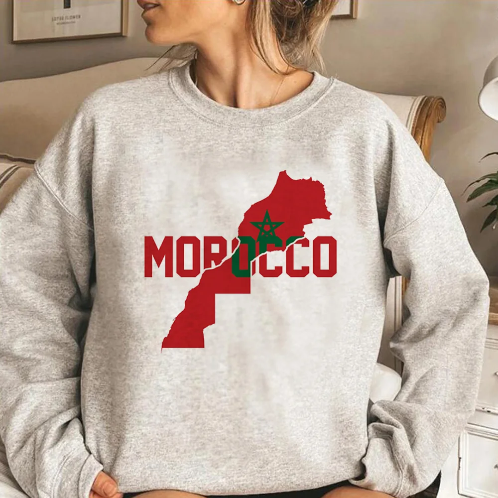 Maroc-sudaderas con capucha de Marruecos para mujer, chándal Kawaii de los años 90, ropa femenina