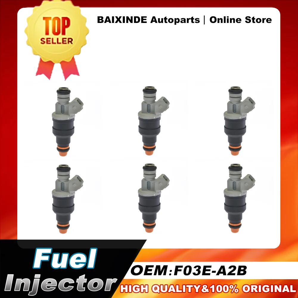 1/6PCS OEM F03E-A2B Fuel Injector Nozzle For BUICK LESABRE, FORD AEROSTAR, LINCOLN CONTINENTAL, MAZDA B2300, MERCURY COLONY PARK