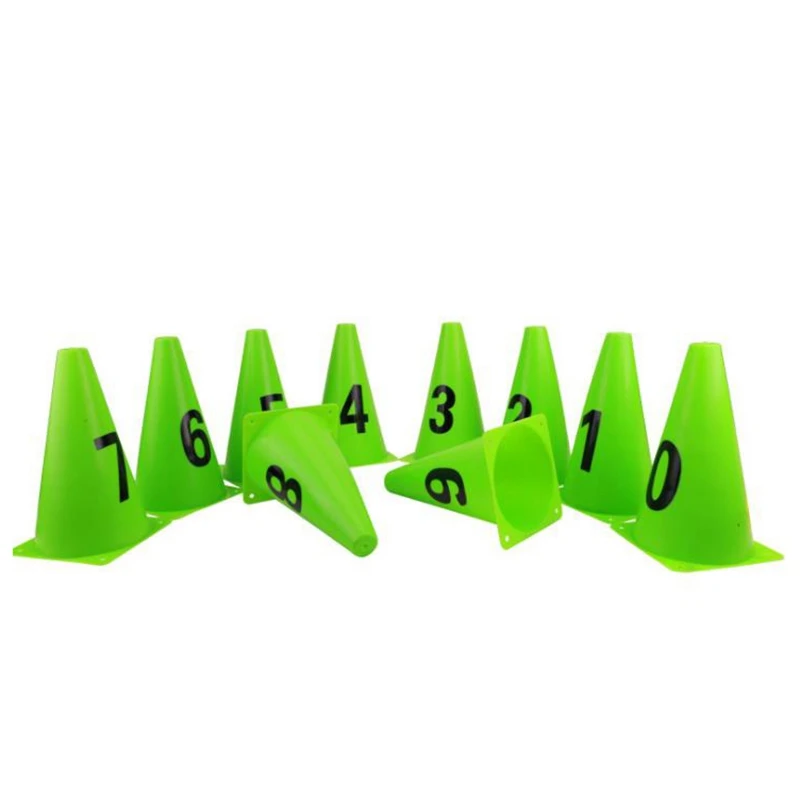 

Soccer Training Cone 10 Pcs 23Cm Soccer Training Marker Football Sign Bucket Road Cone Obstacles Roadblocks Soccer Sport