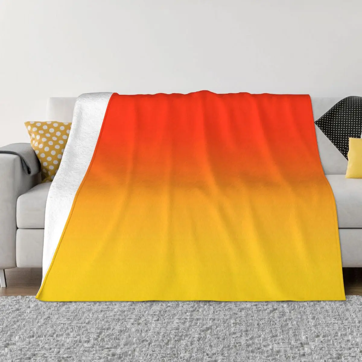 OMBRE GRADIENT ORANGE RED AND YELLOW ONE OF100 CHIC OMBRE 2-тоновые ДИЗАЙНЫ НА OZCUSHIONS Ультрамягкое одеяло из микрофлиса